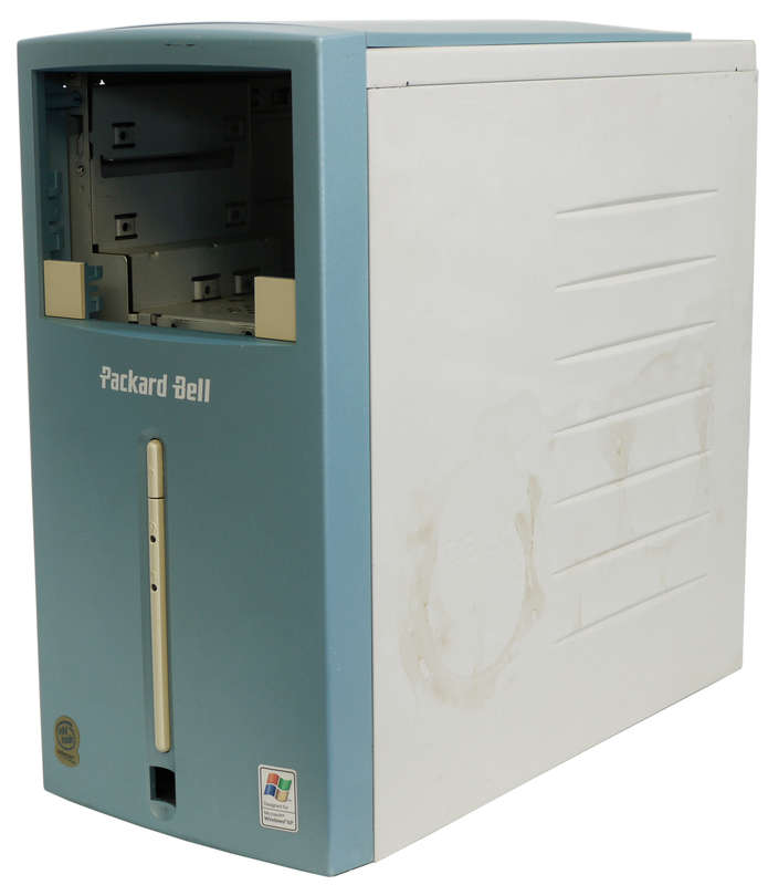 Vintage Computer Case, Modular ATX Empty Computer Case, Empty Desktop Case Packard bell imedia