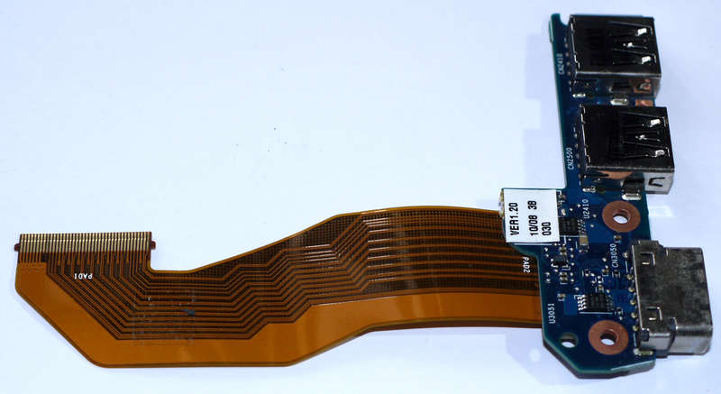 6050A2559201-USB-A02 HP EliteBook 740 840 G1 G2 ZBook 14 laptop USB VGA Jack board