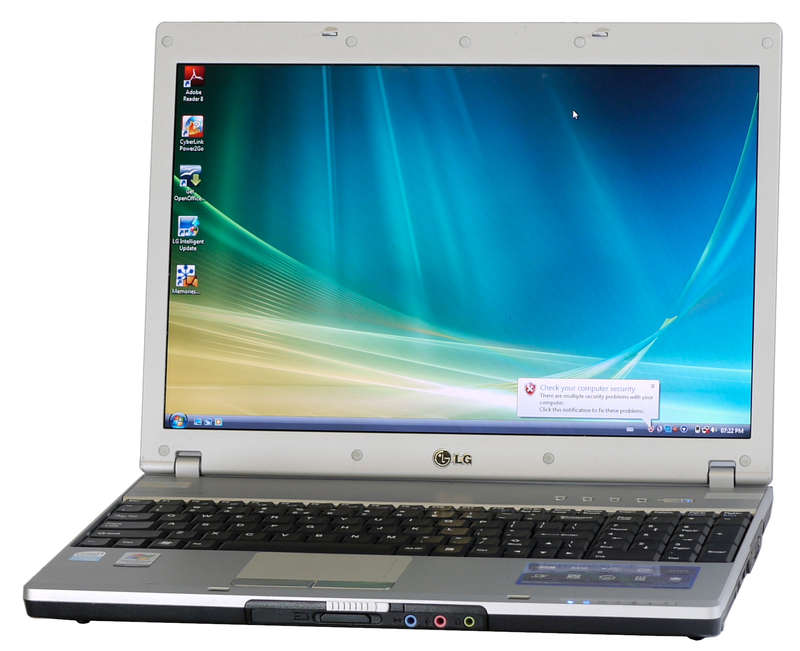 LG laptop FS-2A99AB - Intel Celeron M 440 @ 1.86GHz 1core 1thread, 1.4GB DDR2, 73GB HDD