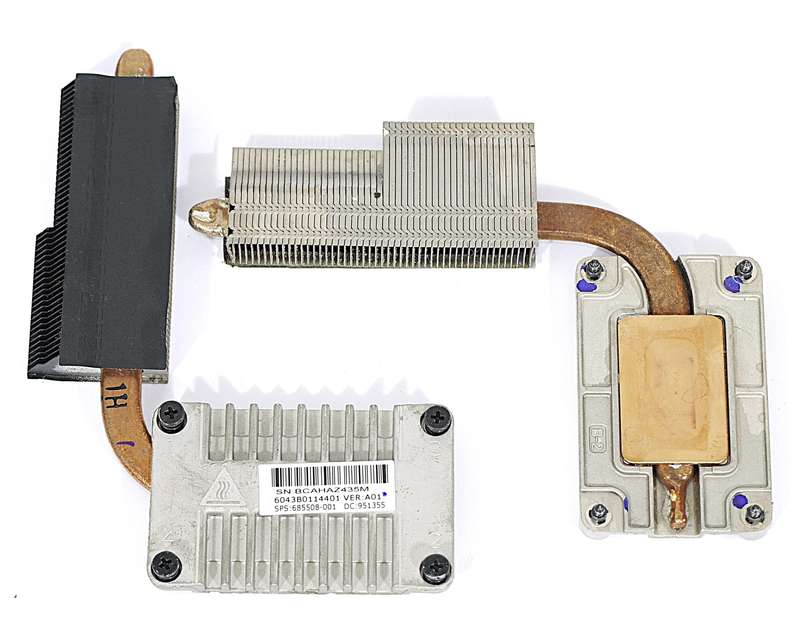 HP 2560p 2570p Laptop  CPU Cooling Heatsink - 685508-001 651379-000
