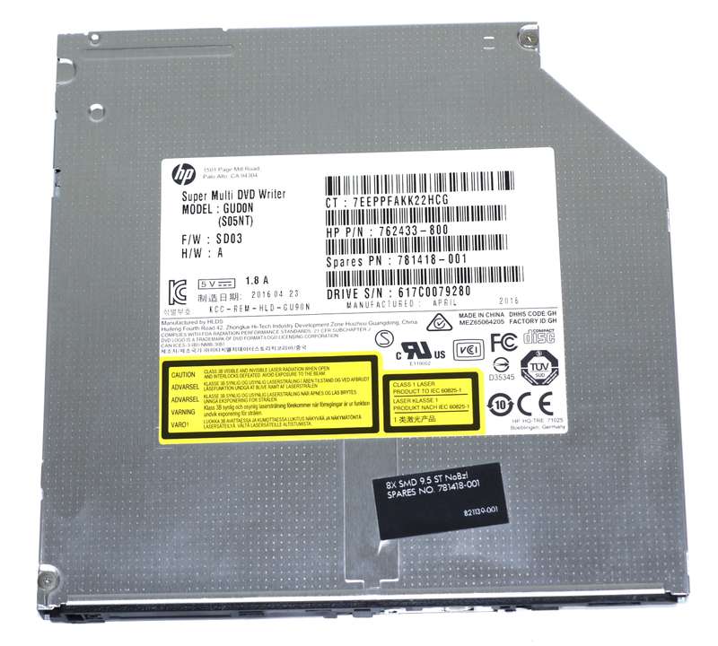 8x Slim DVD Writer 762433-800 GUDON S05NT