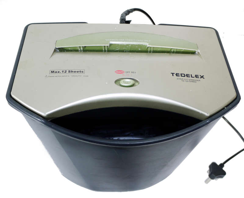 Paper shredder - Tedelex Strip Cut Shredder