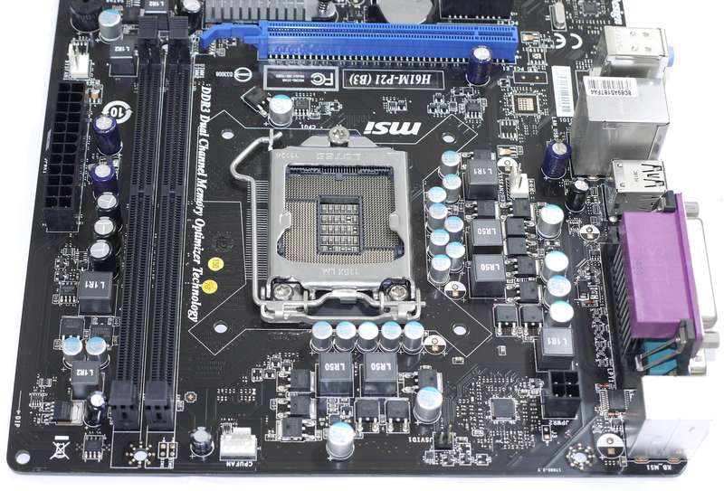 MSI H61M-P21 (B3) - 3rd and 2nd gen Intel CPU, Supports 1600MHz RAM - Motherboard Main board