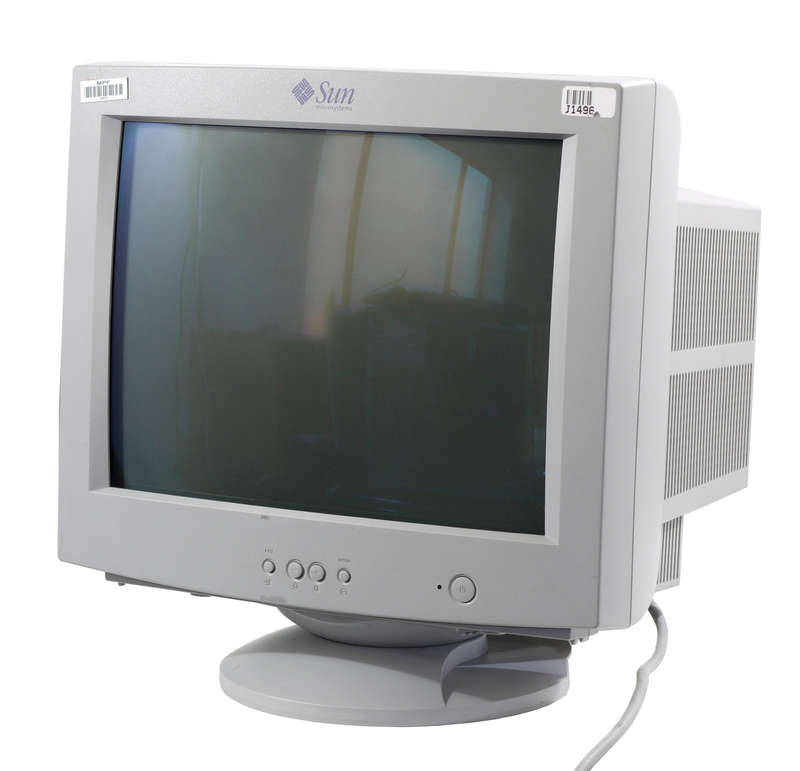 Vintage monitor - Sun Microsystems DP17M0 VGA CRT Monitor (17") 1600x1200 @ 75Hz White