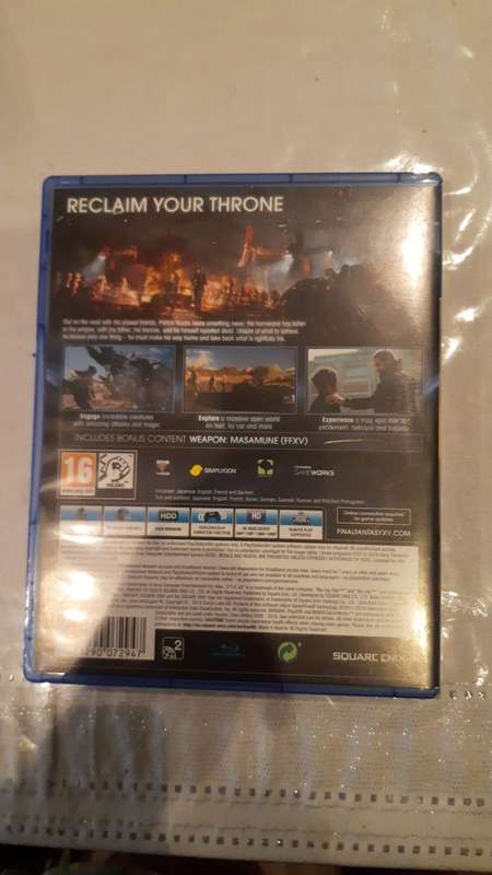 Final Fantasy. XV - PS4 GAME - COMES WITH BOOKLET - VG +