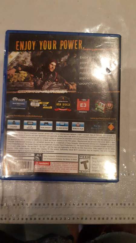 Infamous Second Sun - PS4 GAME - VG+