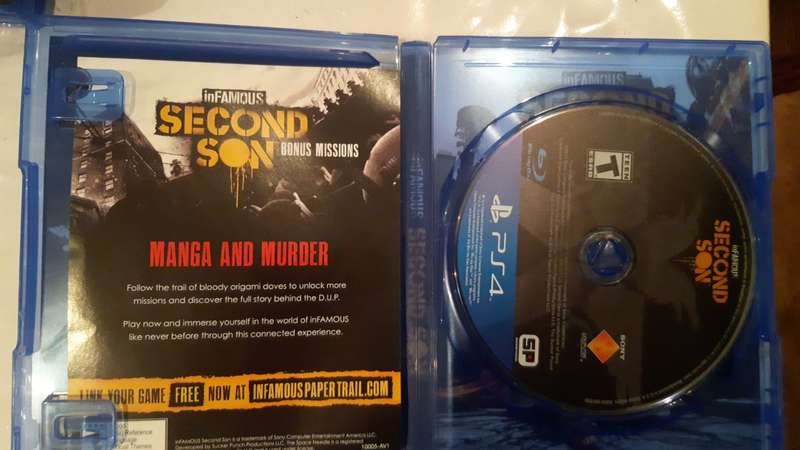 Infamous Second Sun - PS4 GAME - VG+