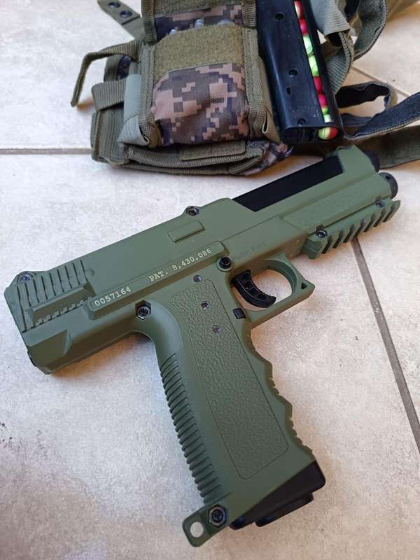 Tippmann TPX 0.68 Caliber Olive - Tippmann Holster - 100% WORKING - 2 MAGIZENES - 5 Gas sylinders