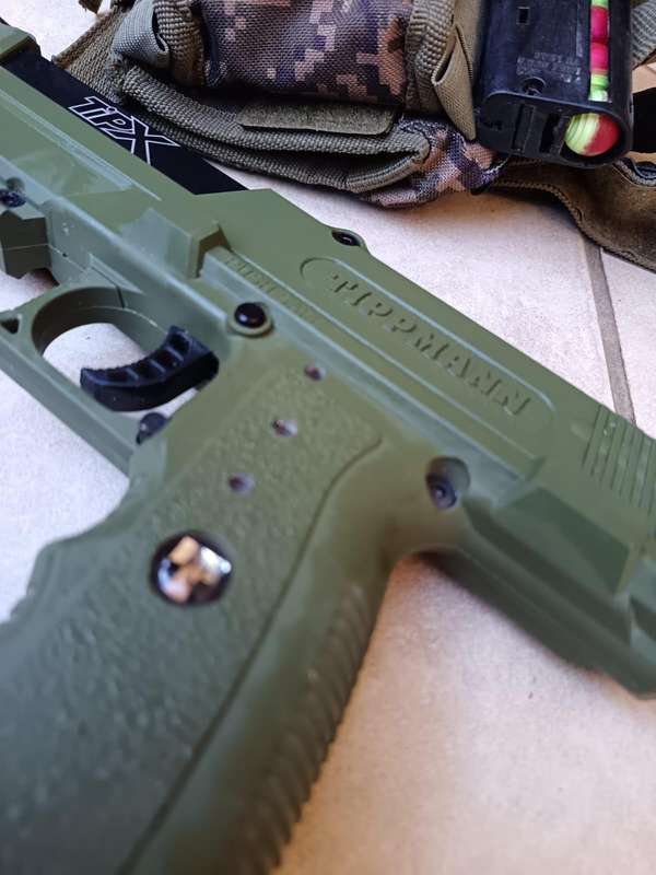 Tippmann TPX 0.68 Caliber Olive - Tippmann Holster - 100% WORKING - 2 MAGIZENES - 5 Gas sylinders