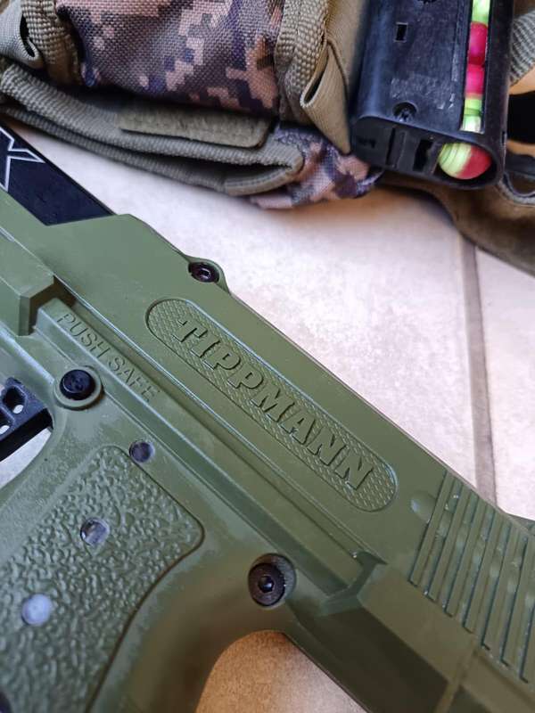 Tippmann TPX 0.68 Caliber Olive - Tippmann Holster - 100% WORKING - 2 MAGIZENES - 5 Gas sylinders