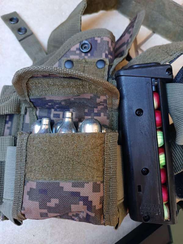 Tippmann TPX 0.68 Caliber Olive - Tippmann Holster - 100% WORKING - 2 MAGIZENES - 5 Gas sylinders
