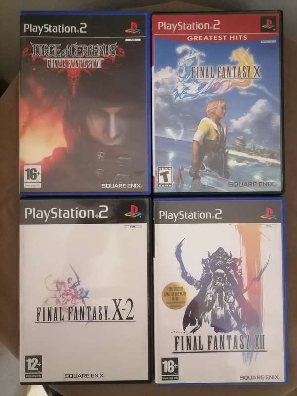 4 X FINAL FANTASY PS2 GAME BUNDLE - ALL HAS BOOKLETS - VG+