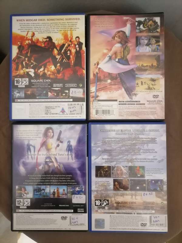 4 X FINAL FANTASY PS2 GAME BUNDLE - ALL HAS BOOKLETS - VG+