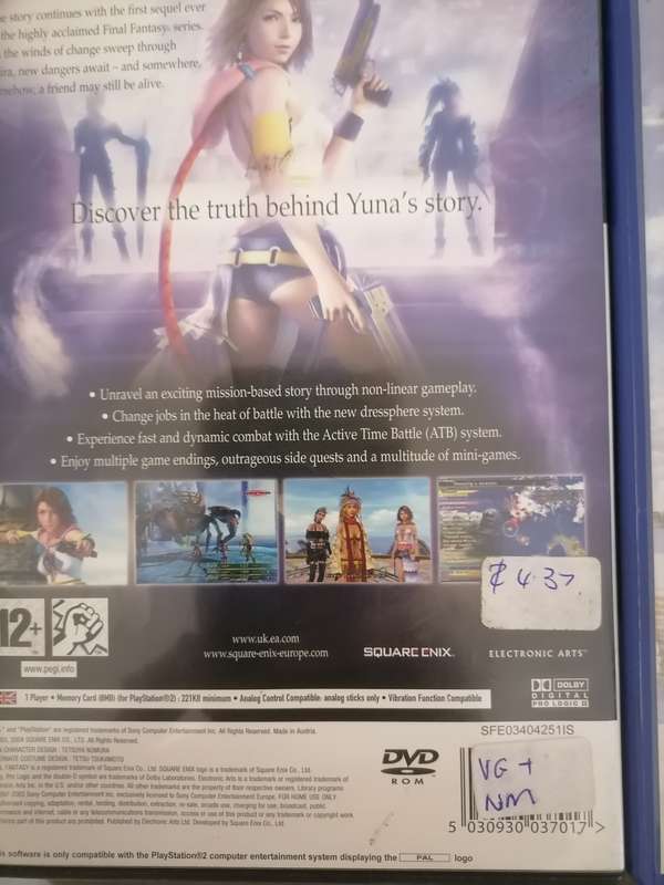 4 X FINAL FANTASY PS2 GAME BUNDLE - ALL HAS BOOKLETS - VG+