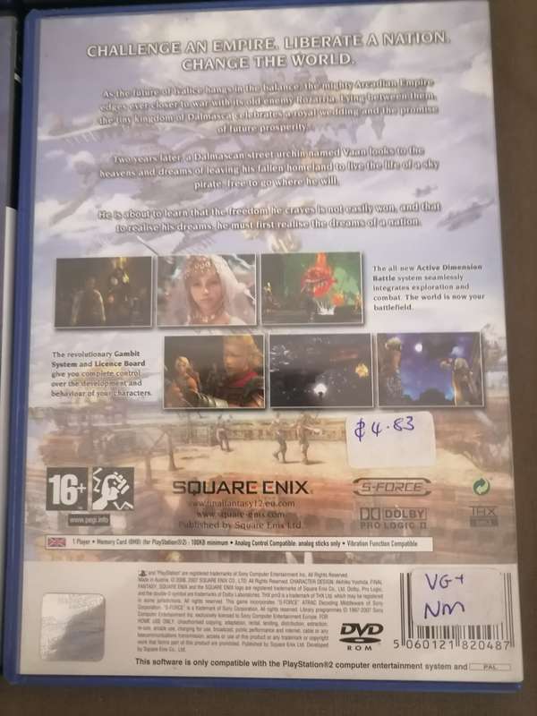 4 X FINAL FANTASY PS2 GAME BUNDLE - ALL HAS BOOKLETS - VG+