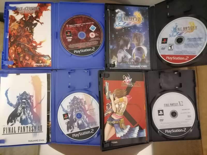 4 X FINAL FANTASY PS2 GAME BUNDLE - ALL HAS BOOKLETS - VG+