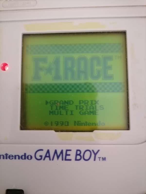 Nintendo Game Boy 1989 - Model No: DMG-01 - MADE IN JAPAN - GAME F1-RACE - 100% WORKING