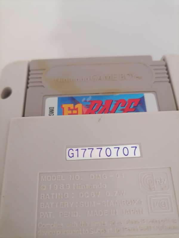 Nintendo Game Boy 1989 - Model No: DMG-01 - MADE IN JAPAN - GAME F1-RACE - 100% WORKING