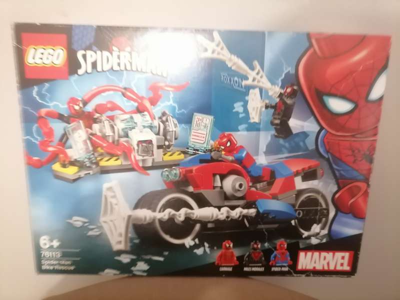 LEGO Marvel Spider-Man: Spider-Man Bike Rescue 76113 With Booklets & ORIGINAL BOX NOT COMPLETE