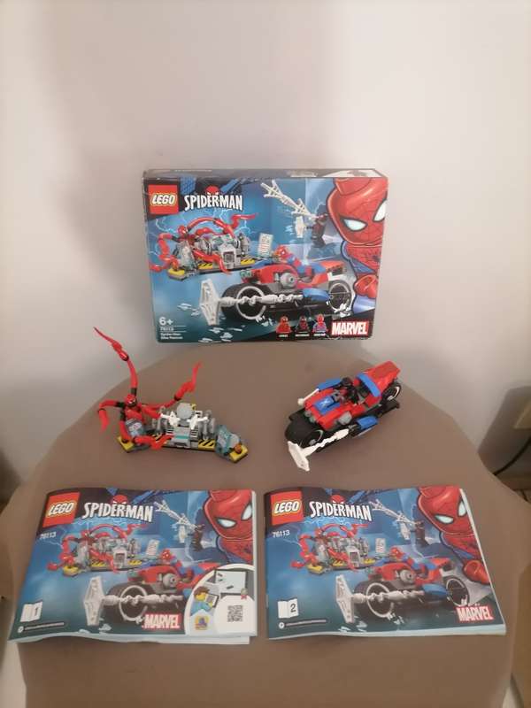 LEGO Marvel Spider-Man: Spider-Man Bike Rescue 76113 With Booklets & ORIGINAL BOX NOT COMPLETE