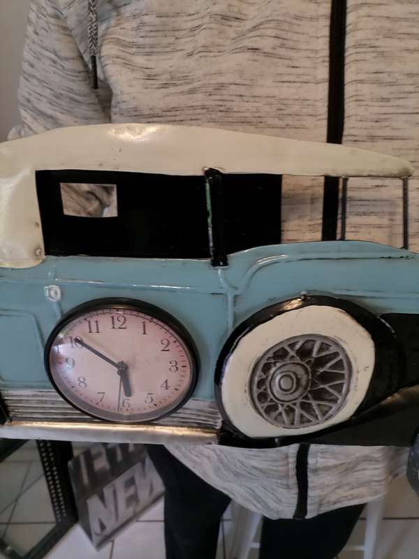Metal Plate Wall Hanging Clock - 77 CM L X 30CM W - 100% WORKING - AMAZING