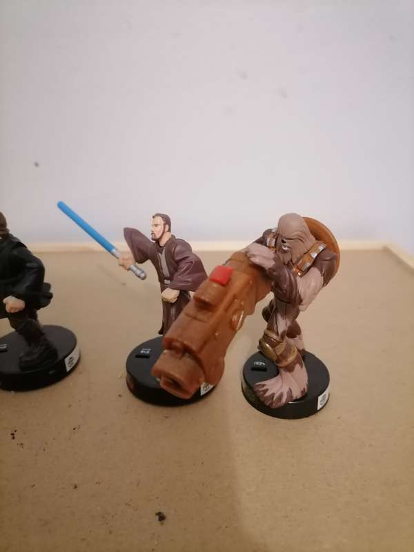 2005 LFL Hasbro Star Wars action figures Lot of 8 - AT-RT, CLONE TROOPER, DARTH VADER, WOOKIEE  SCOU
