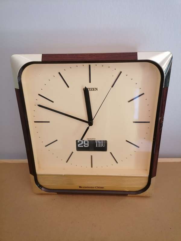 Vintage 1970,'s - Citizen Quartz - Westminster Chime - Wall Clock - 100% WORKING - NO CRACKS