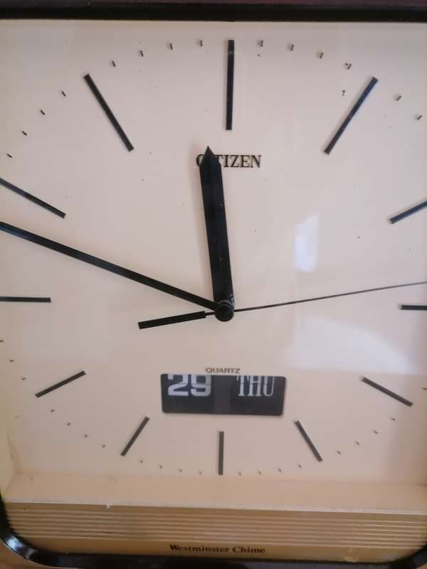Vintage 1970,'s - Citizen Quartz - Westminster Chime - Wall Clock - 100% WORKING - NO CRACKS