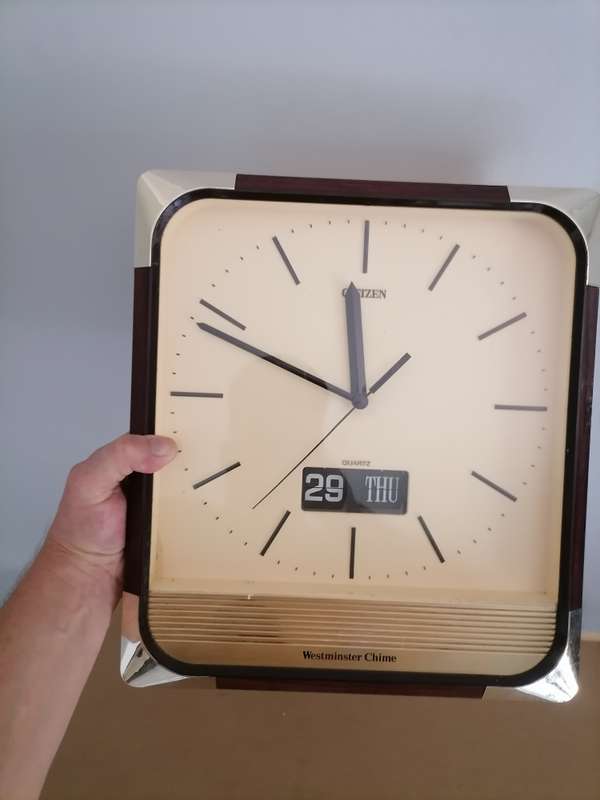 Vintage 1970,'s - Citizen Quartz - Westminster Chime - Wall Clock - 100% WORKING - NO CRACKS