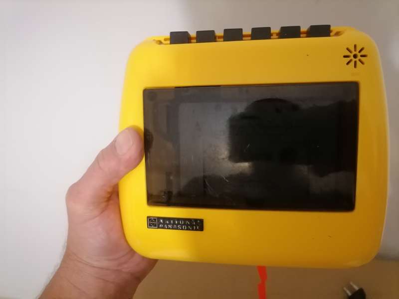 1970's Vintage National Panasonic Take n' Tape RQ-711S Portable Cassette Player/Recorder Yellow