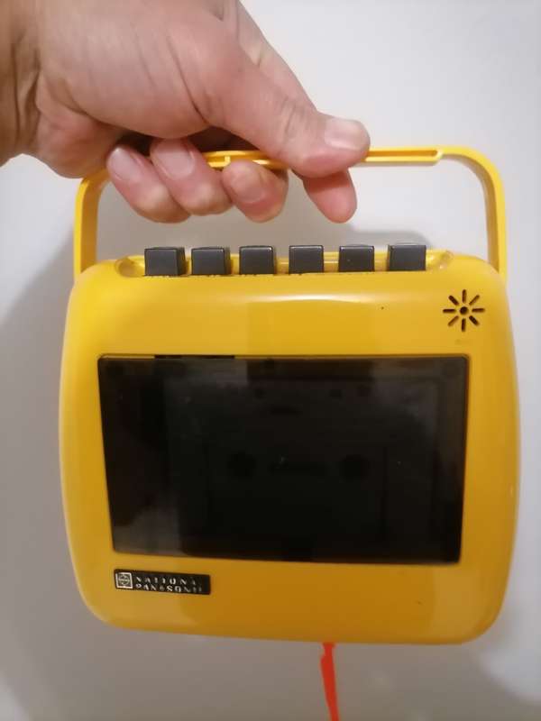 1970's Vintage National Panasonic Take n' Tape RQ-711S Portable Cassette Player/Recorder Yellow