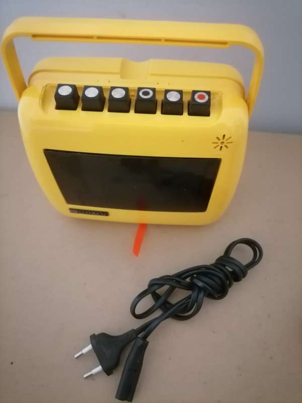 1970's Vintage National Panasonic Take n' Tape RQ-711S Portable Cassette Player/Recorder Yellow