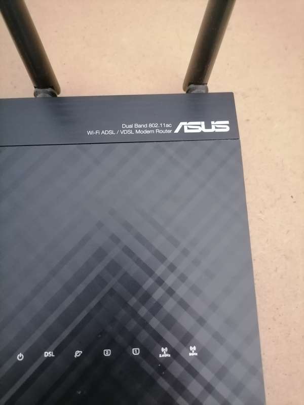 Asus Model DSL-AC750 DUAL BAND 802.11ac Wi-Fi, ADSL/VDSL Modem Router - 100% WORKING