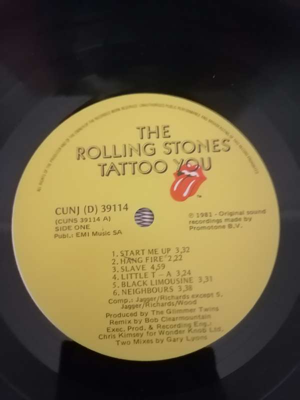 Rolling Stones Tattoo You - LP - CUNJ (D) 39114 - NEAR MINT CONDITION