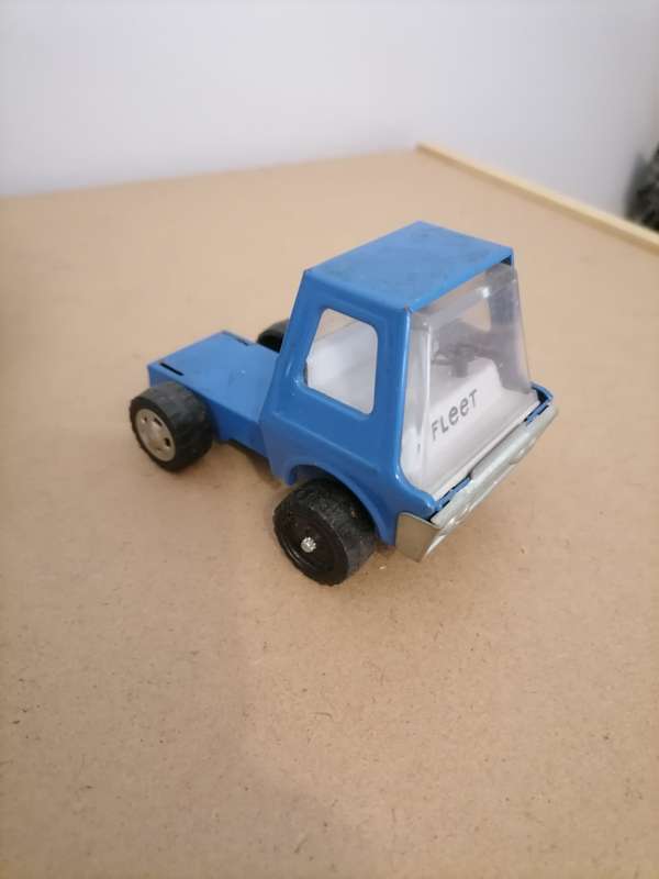 1970's VINTAGE BUDDY L TIN TOYS - Truck - BLUE DRAGSTER CAR - AMAZING CONDITION - MADE IN JAPAN