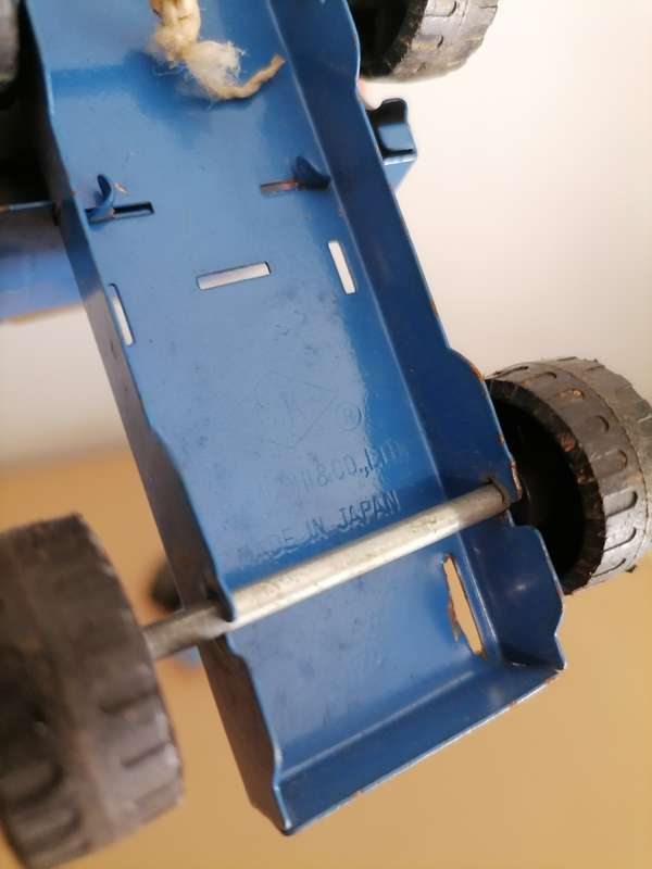 1970's VINTAGE BUDDY L TIN TOYS - Truck - BLUE DRAGSTER CAR - AMAZING CONDITION - MADE IN JAPAN