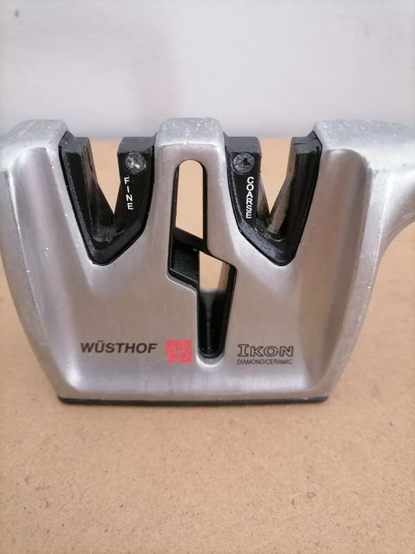 WUSTHOF IKON DIAMOND / CERAMIC KNIFE SHARPENER W/ SCISSOR SHARPENER