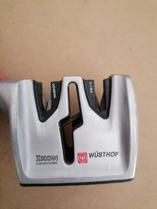 WUSTHOF IKON DIAMOND / CERAMIC KNIFE SHARPENER W/ SCISSOR SHARPENER