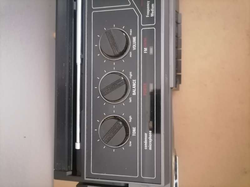 Vintage BLAUPUNKT - FM/AM Double Cassette Tape Player Boombox Radio, Mic, Recorder Grey 100% WORKING
