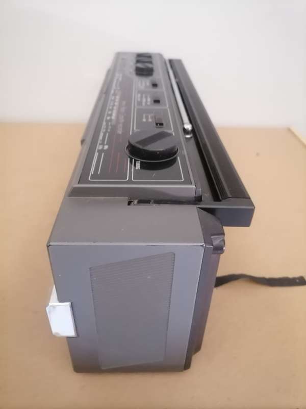 Vintage BLAUPUNKT - FM/AM Double Cassette Tape Player Boombox Radio, Mic, Recorder Grey 100% WORKING