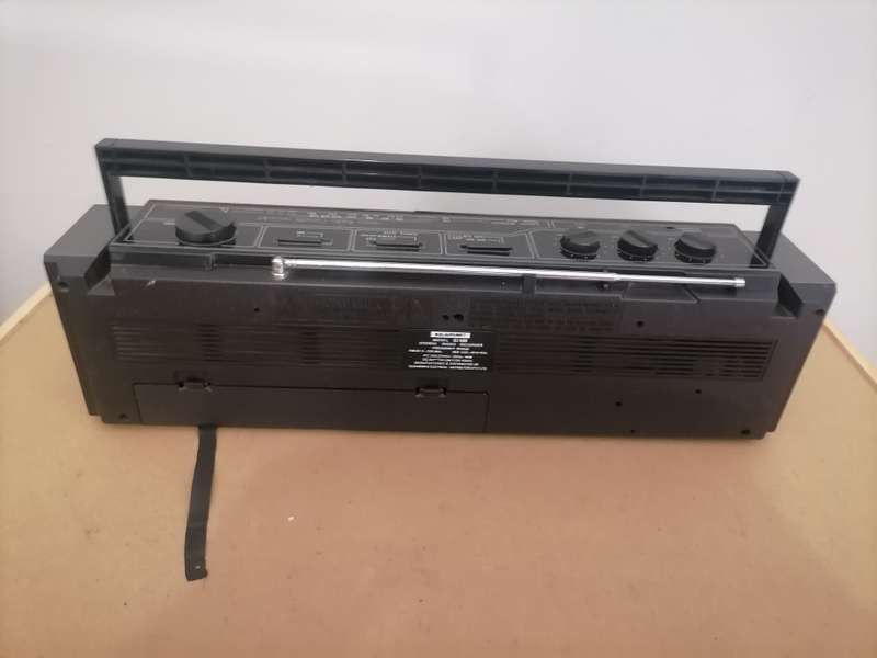 Vintage BLAUPUNKT - FM/AM Double Cassette Tape Player Boombox Radio, Mic, Recorder Grey 100% WORKING