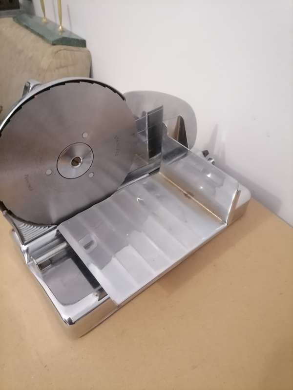 VERY RARE - VINTAGE Pineware SLICER Manual Hand Crank Slicing Machine-Stainless & Chrome