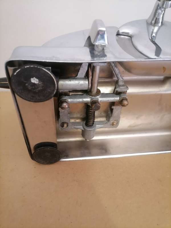 VERY RARE - VINTAGE Pineware SLICER Manual Hand Crank Slicing Machine-Stainless & Chrome