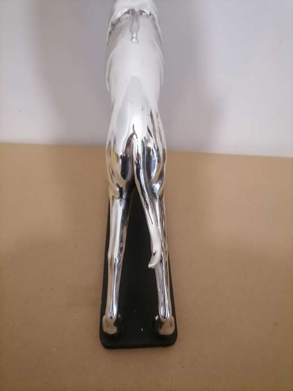 Greyhound Statue Sculpture, Resin Creative Electroplating Greyhound Ornaments TV Cabinet Living Room