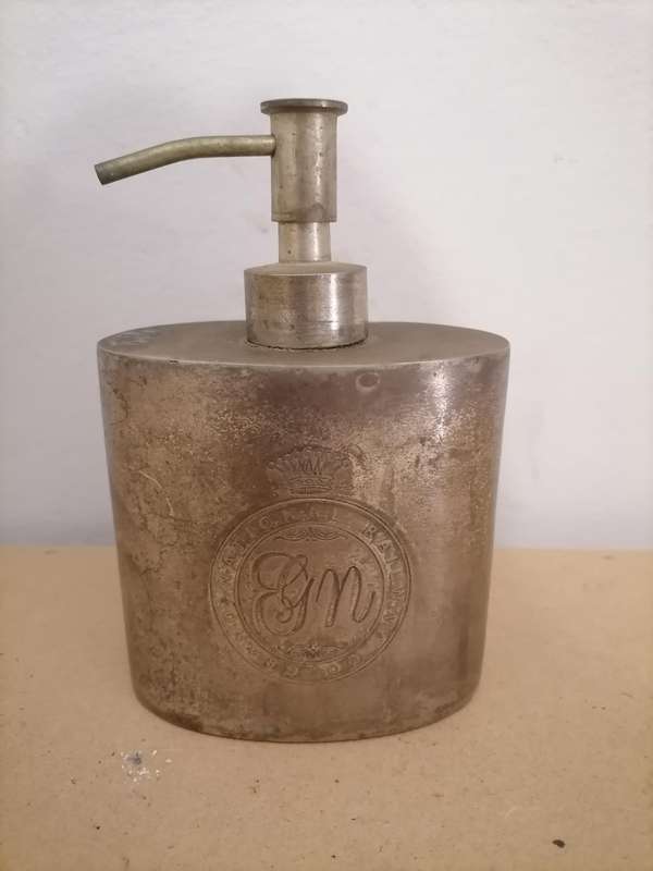 VINTAGE GRAND NATIONAL RAILWAY COMPANY SOAP DISPENSER