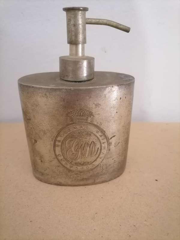 VINTAGE GRAND NATIONAL RAILWAY COMPANY SOAP DISPENSER