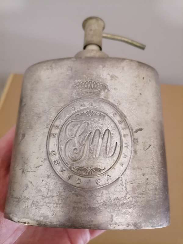 VINTAGE GRAND NATIONAL RAILWAY COMPANY SOAP DISPENSER