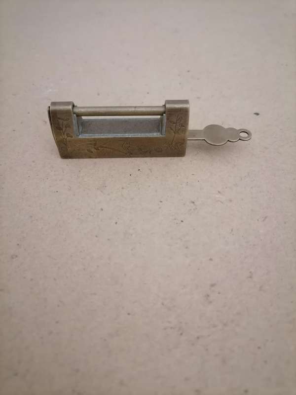 Antique Padlock, Old Chinese Lock with Key - 100% WORKING