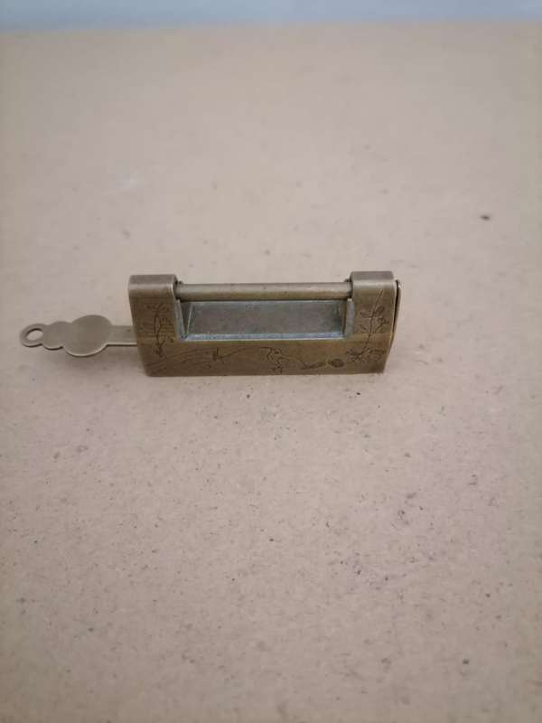 Antique Padlock, Old Chinese Lock with Key - 100% WORKING