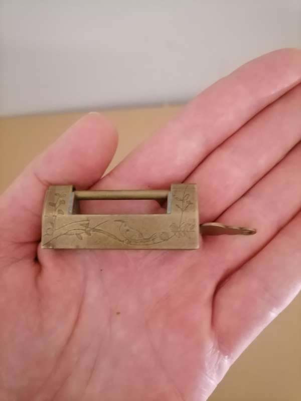 Antique Padlock, Old Chinese Lock with Key - 100% WORKING